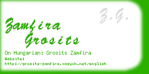 zamfira grosits business card